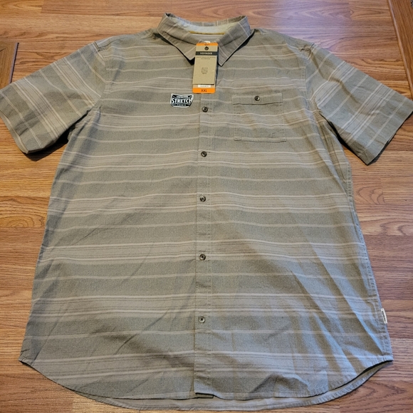 Shirts Voyager Mens Xxl Button Down Shirt Short Sleeve Striped